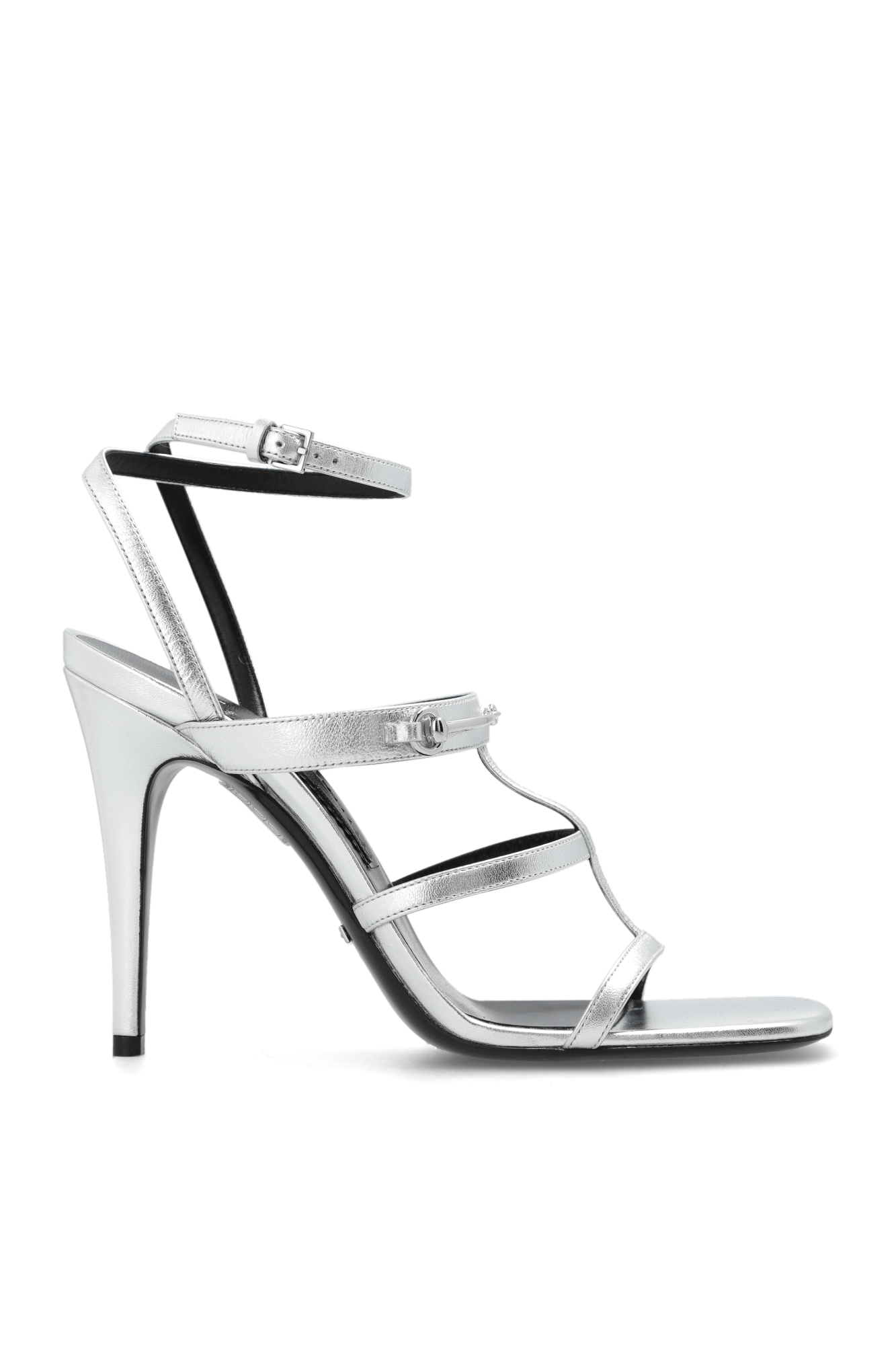 Gucci best sale silver heels